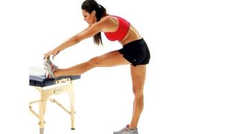 1. Flexibility exercises of lower limb muscles such as Hamstrings